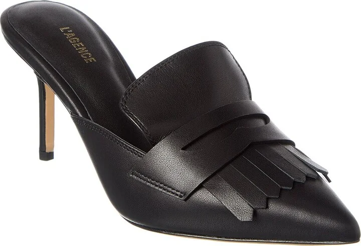 Bijou Leather Heeled Mule