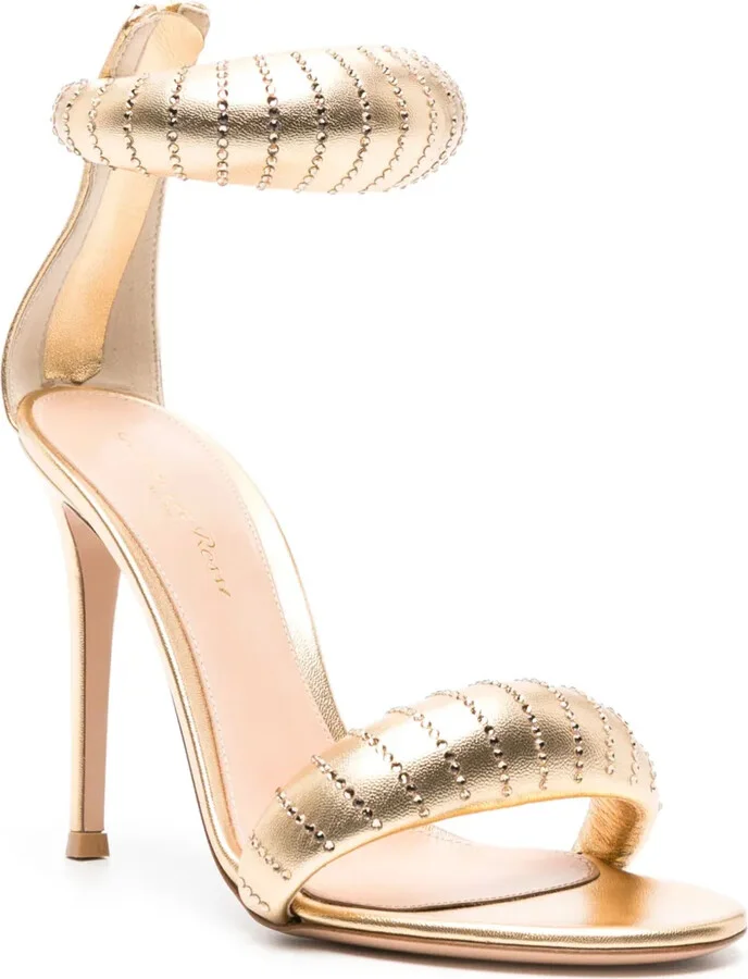 Bijoux 105mm metallic sandals - Image 2