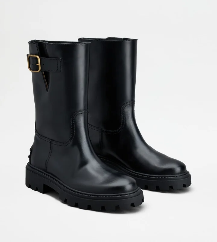 Biker Boots in Leather - Image 2