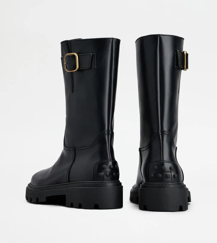 Biker Boots in Leather - Image 3