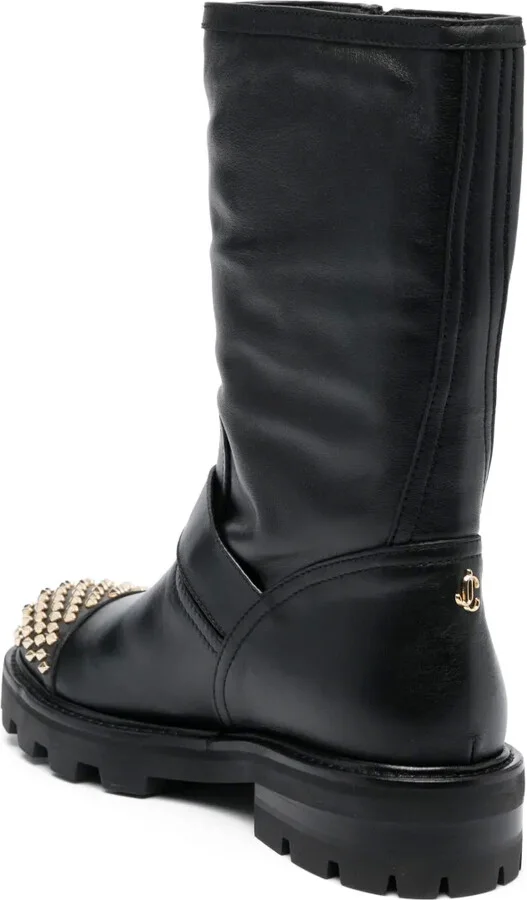 Biker II stud-embellished boots - Image 3