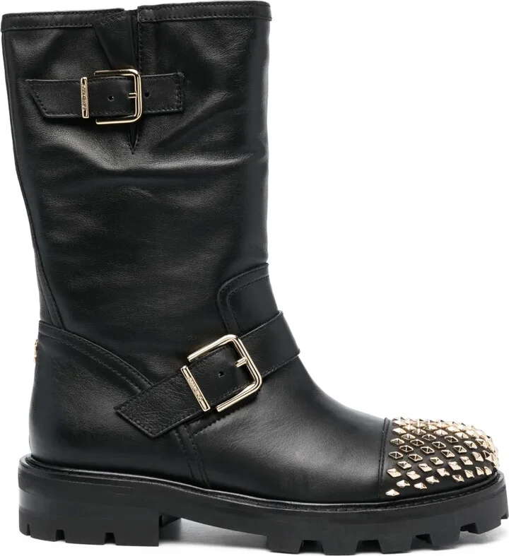 Biker II stud-embellished boots