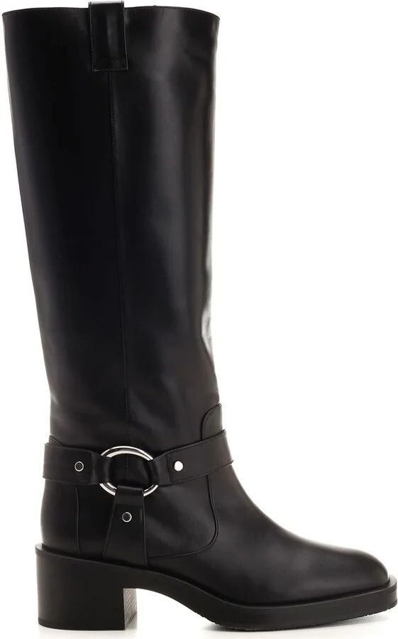 Biker Jax Knee-High Boots Black
