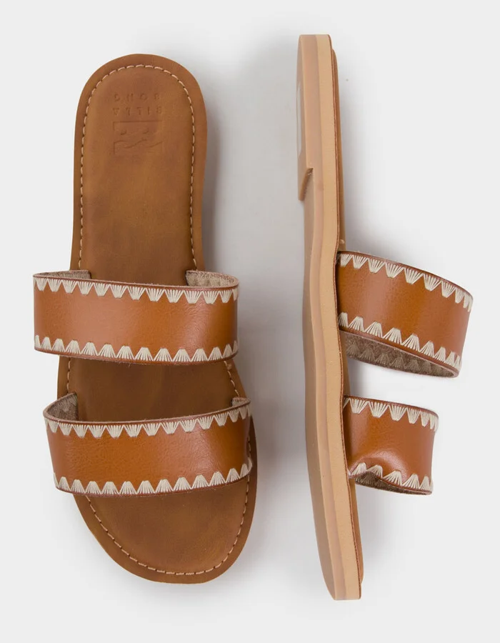 BILLABONG Lei Womens 2 Band Slide Sandals - Image 9