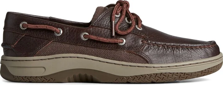 Billfish 3-Eye Leather & Canvas Boat Shoe - Image 2