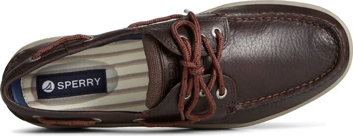 Billfish 3-Eye Leather & Canvas Boat Shoe - Image 3