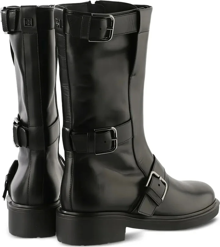 Billie buckle-embellished leather biker boots - Image 3