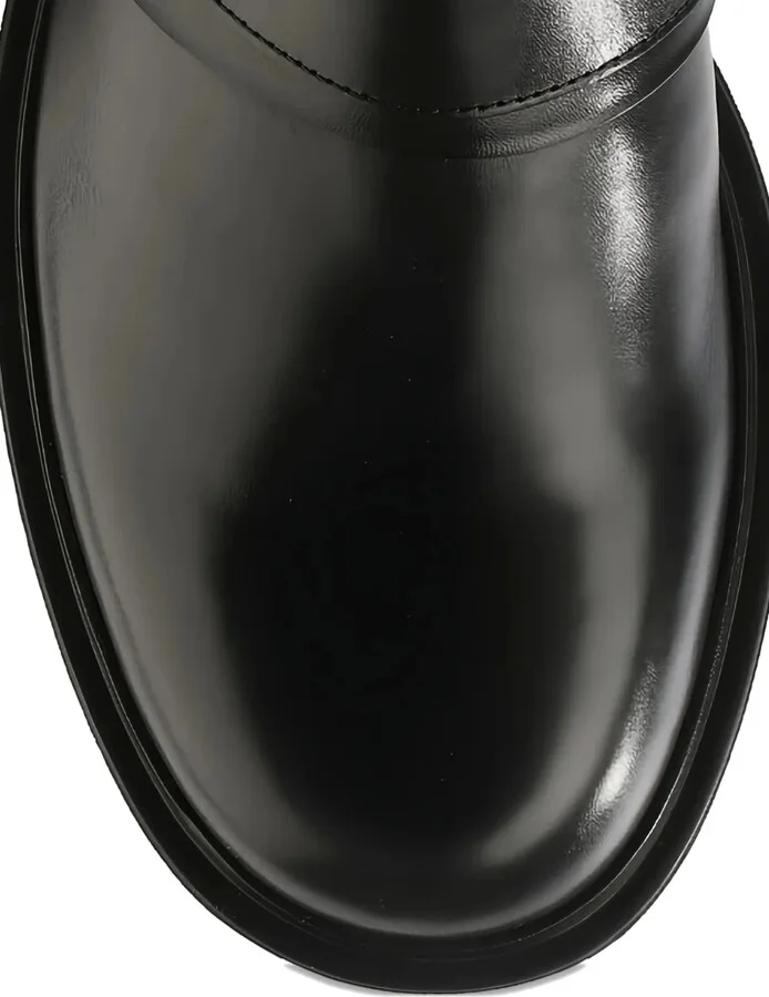 Billie buckle-embellished leather biker boots - Image 4