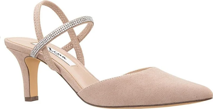BILLIE Womens Pointed Toe Comfy Kitten Heels
