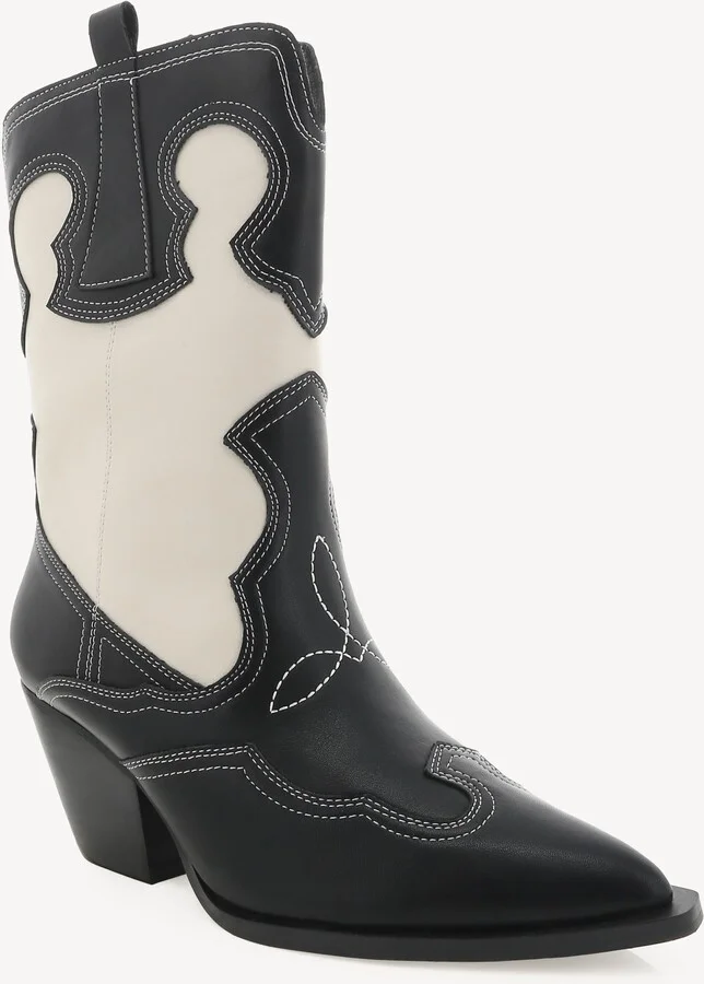 Billini Adriel Western Boot ~ Black/Ivory - Image 3