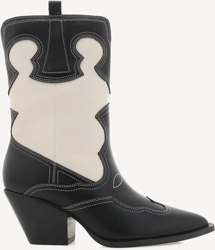 Billini Adriel Western Boot ~ Black/Ivory - Image 4