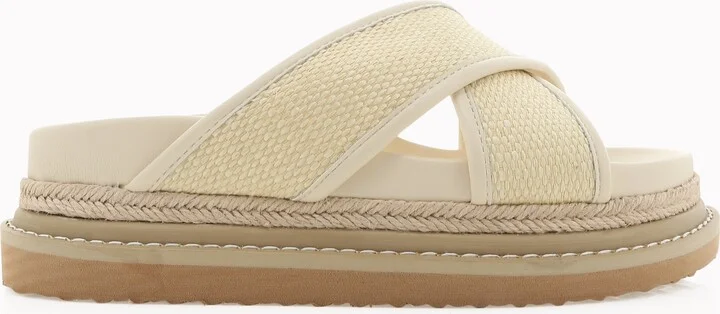 Billini Aysha Platform Sandal ~ Cream Raffia - Image 4