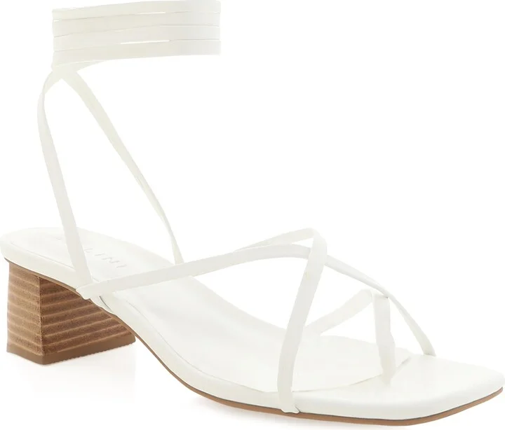 Billini Carmela Wrap Up Heel ~ White Natural - Image 5