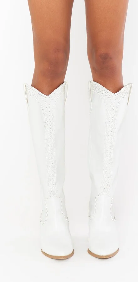 Billini Finley Cowboy Boot ~ White - Image 2