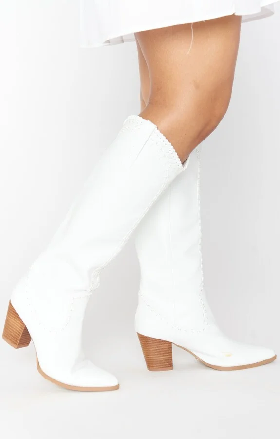 Billini Finley Cowboy Boot ~ White - Image 4