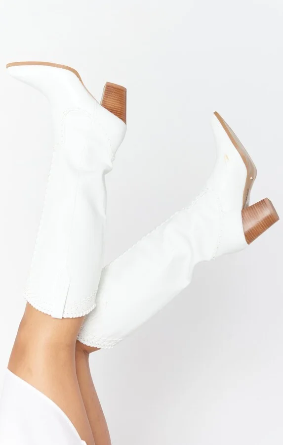 Billini Finley Cowboy Boot ~ White - Image 8