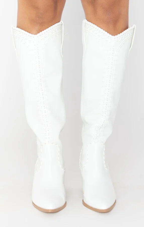 Billini Finley Cowboy Boot ~ White - Image 9