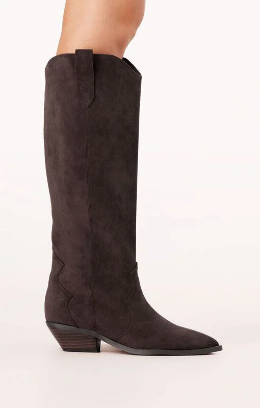 Billini Helix Boot ~ Dark Cacao Suede - Image 4