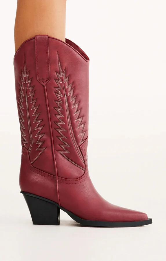 Billini Marmalade Western Boot ~ Garnet - Image 6