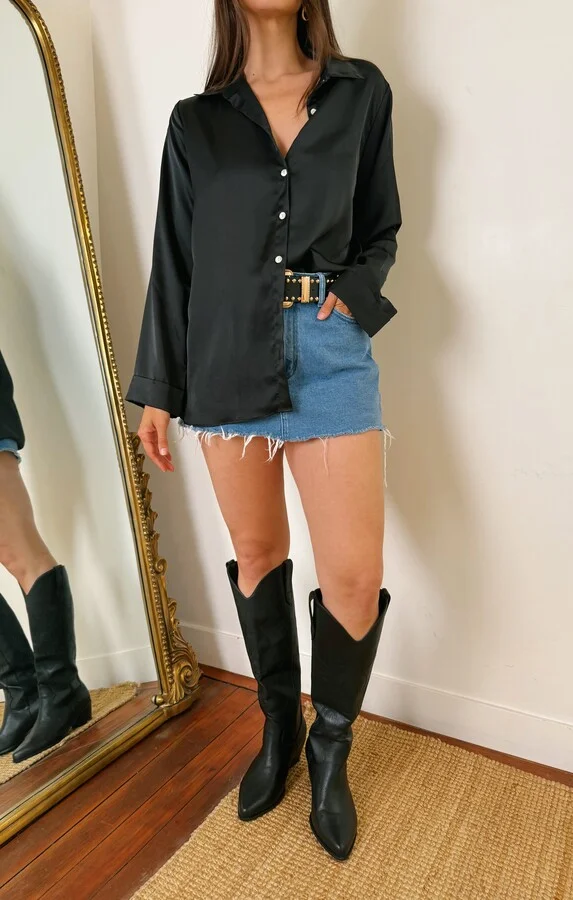 Billini Urson Wide Calf Boot ~ Black - Image 2