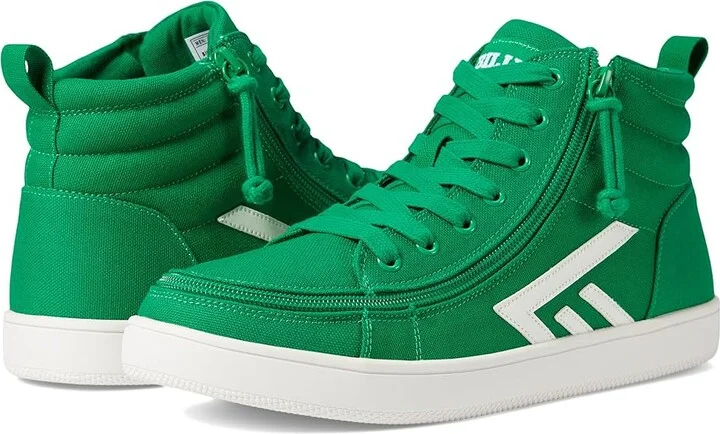BILLY Footwear BILLY CS High Top Men's Lace-up Boots Green/White : 9 W, Canvas