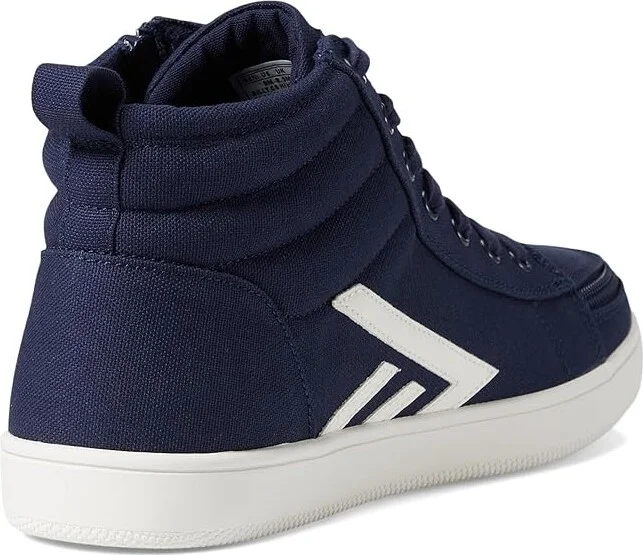 BILLY Footwear BILLY CS High Top Men's Lace-up Boots Navy/White : 10.5 M, Canvas - Image 4