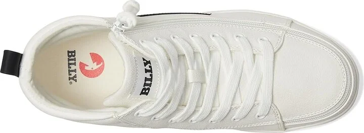 BILLY Footwear BILLY CS High Top Men's Lace-up Boots White/Black : 10.5 M, Canvas - Image 2