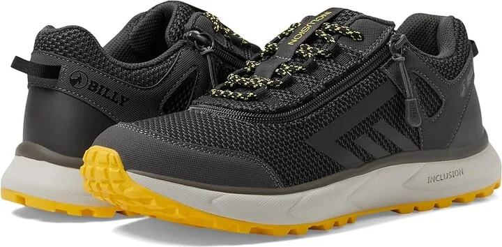 BILLY Footwear BILLY Inclusion Trail Men's Shoes Charcoal/Yellow : 10.5 M, Synthetic