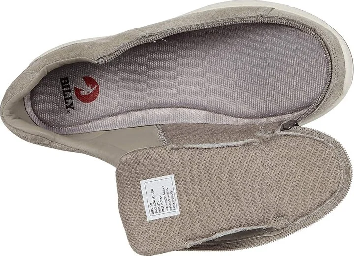 BILLY Footwear Comfort Suede Lo Women's Shoes Grey : 6 WW, Suede/Rubber/Canvas - Image 2