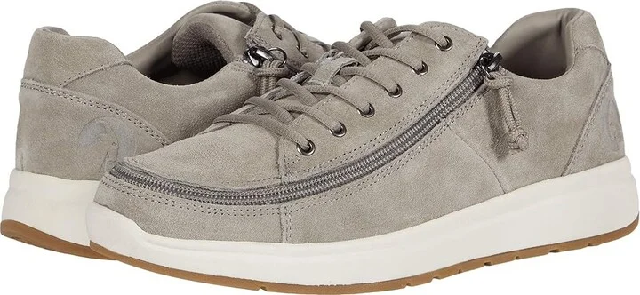 BILLY Footwear Comfort Suede Lo Women's Shoes Grey : 6 WW, Suede/Rubber/Canvas