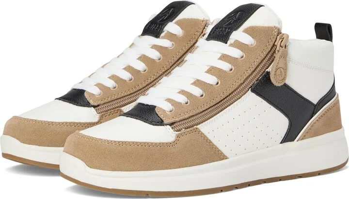 BILLY Footwear Womens Billy Comfort DZ High White/Tan/Black 7.5 X-Wide