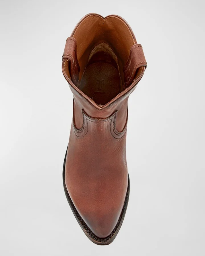 Billy Leather Short Western Boots - Image 2