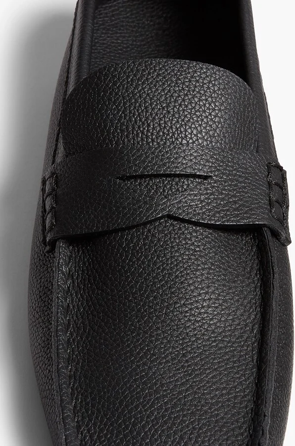 Billy Loafer in Black Pebbled Leather - Image 4