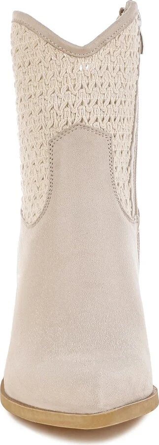 Bimmy Crochet Trim Western Bootie - Image 3