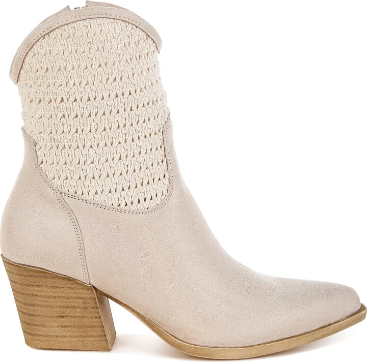 Bimmy Crochet Trim Western Bootie - Image 5