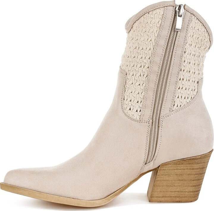 Bimmy Crochet Trim Western Bootie - Image 10