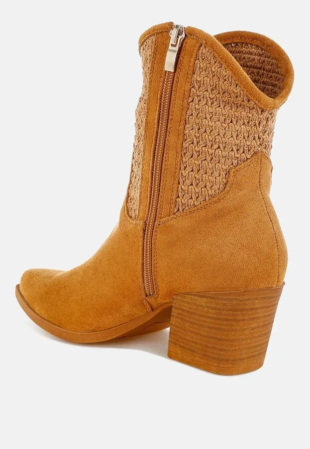 Bimmy Woven Pointy Western Boots - Image 5