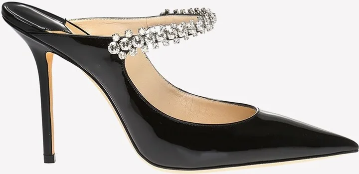 Bing 100 Crystal-Embellished Mules
