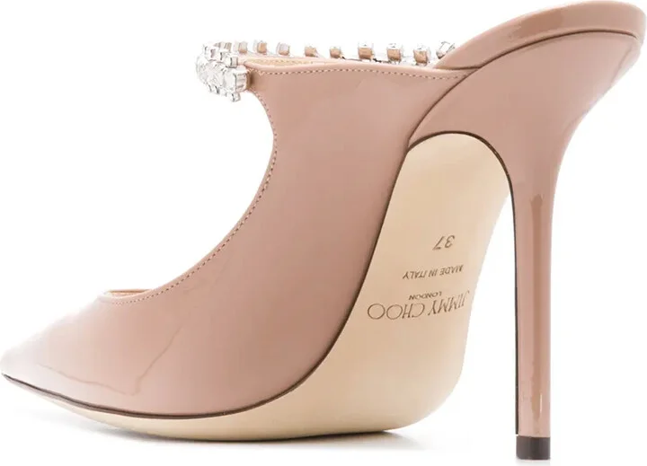 Bing 100mm crystal-embellished mules - Image 3