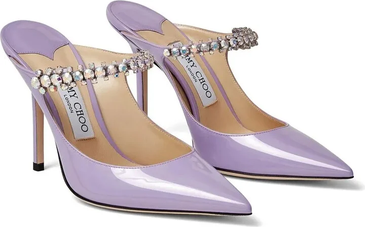 Bing 100mm crystal-embellished mules - Image 2
