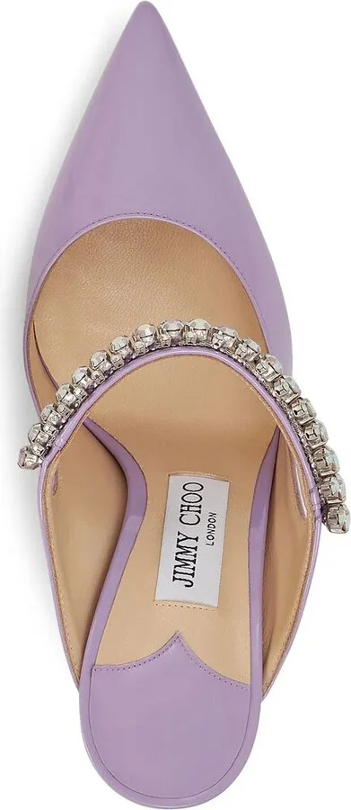 Bing 100mm crystal-embellished mules - Image 4