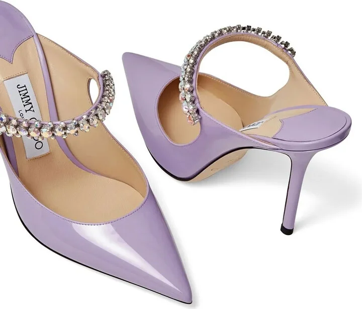 Bing 100mm crystal-embellished mules - Image 5