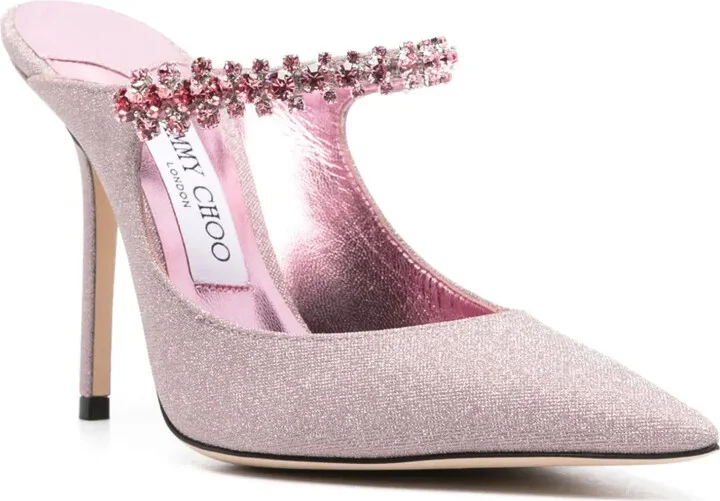 Bing 100mm glitter-detailed mules - Image 2
