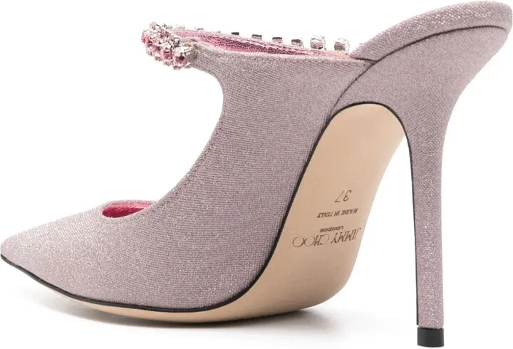 Bing 100mm glitter-detailed mules - Image 3