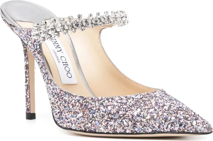 Bing 100mm glitter mules - Image 2
