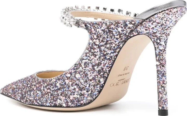 Bing 100mm glitter mules - Image 3