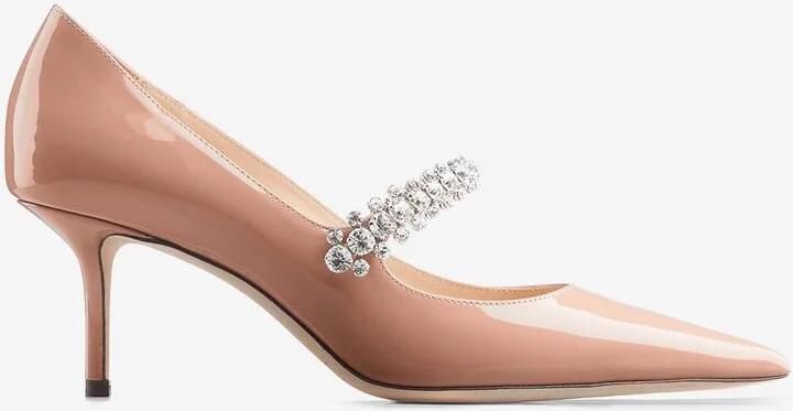 Bing 65 Crystal-Embellished Pumps in Patent Leather