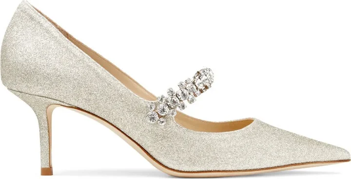 Bing 65mm glitter-effect pumps