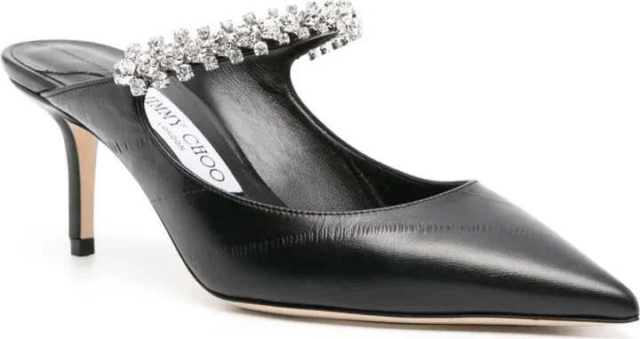 Bing 70mm crystal-embellished mules - Image 2