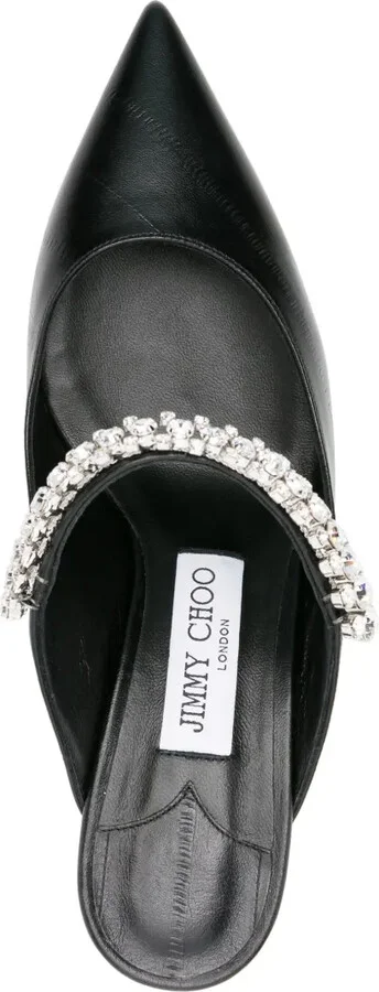 Bing 70mm crystal-embellished mules - Image 4